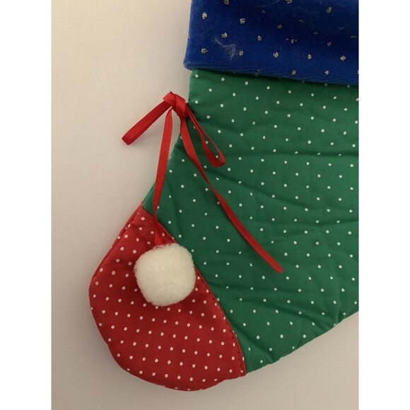 Vintage Christmas Stocking Duck Santa Hat Well Made Toy Happiness Aid 1980s - Picture 9 of 12